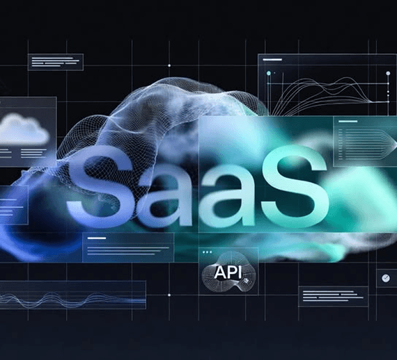 SaaS section background image